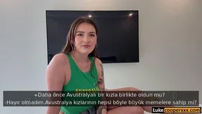 Avustralya'dan Okumaya Gelen Beyaz Tenli Güzellik Sik Üstünde Kanguru Gibi Zıplıyor